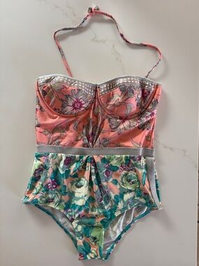 Zimmerman Floral Mixed-Print One-Piece Bathing Suit 👙